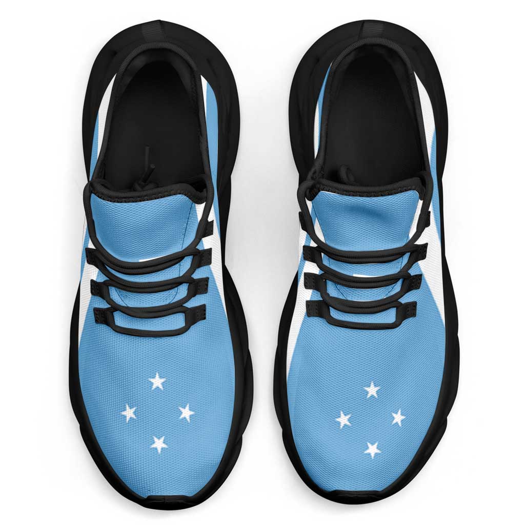 Federated States Of Micronesia Clunky Sneakers Flag-Inspired Curve Style LT05 - Polynesian Pride