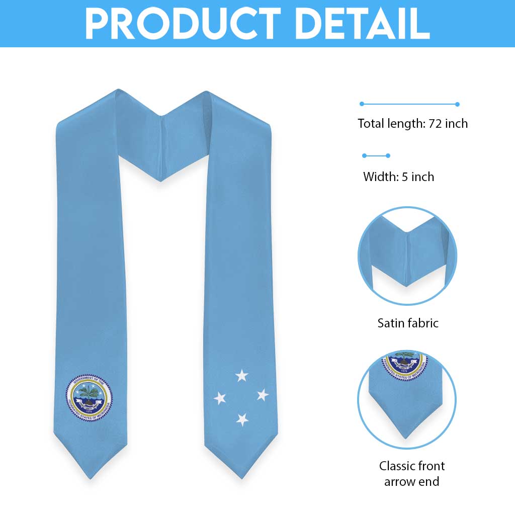 Federated States Of Micronesia Graduation Stole Flag Style LT05 - Polynesian Pride