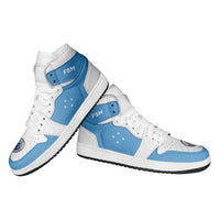 Federated States Of Micronesia High Sneakers AJ1 Coat Of Arms Flag Inspired LT05 - Polynesian Pride