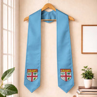 Fiji Graduation Stole Flag Style LT05 One Size Blue - Polynesian Pride