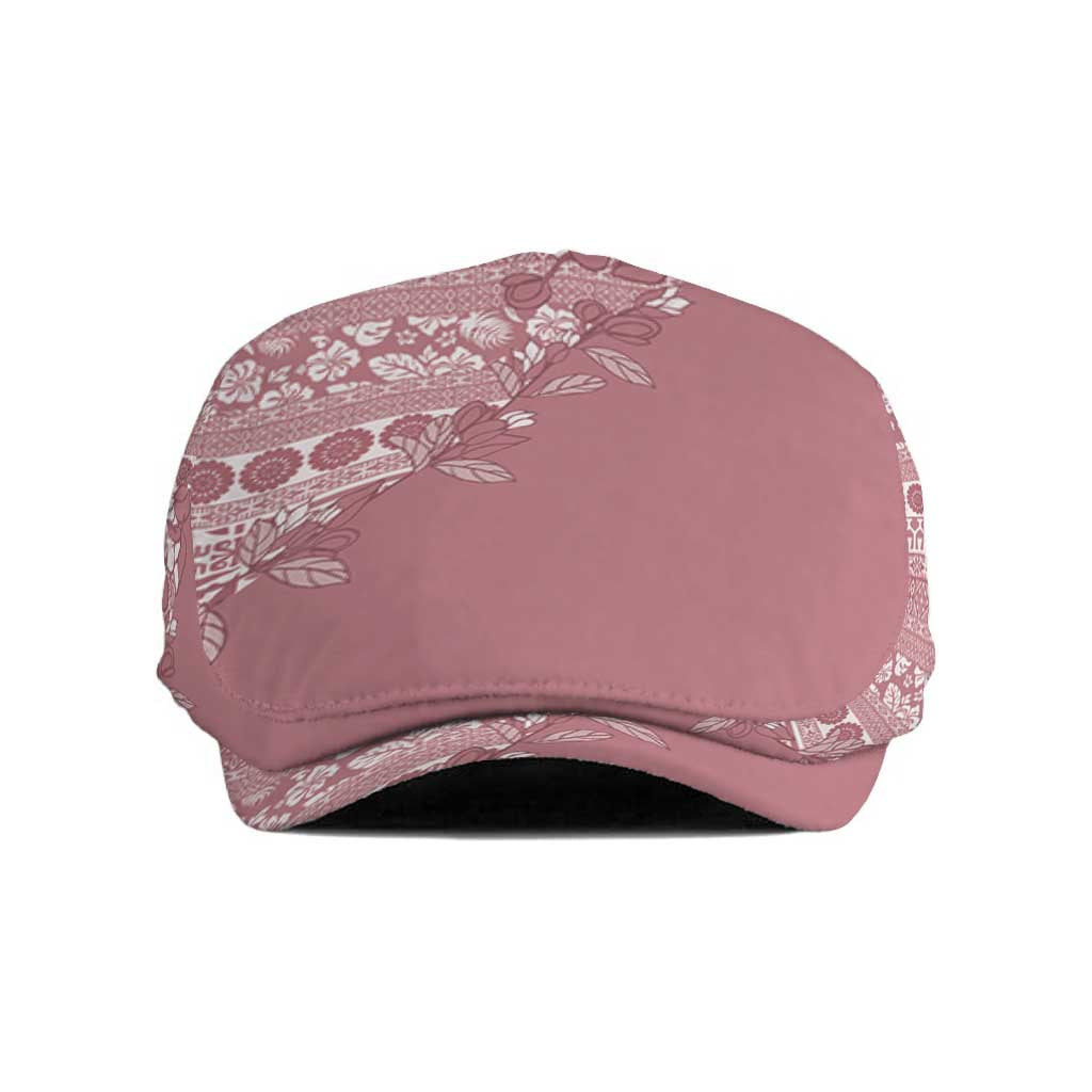 Fiji Marau na Kerisimasi Jeff Hat Dusty Rose Tagimoucia Tapa Masi Tribal - Polynesian Pride