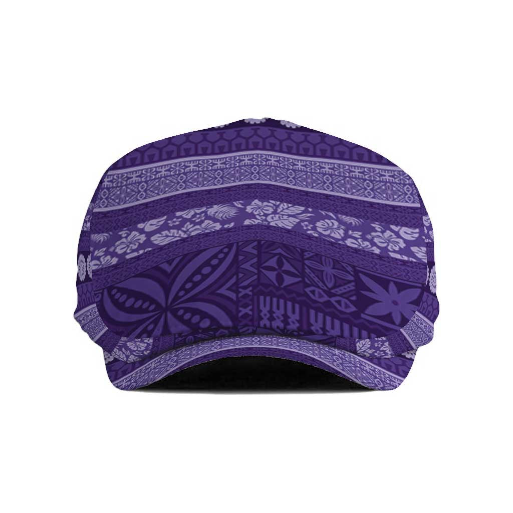 Fiji Marau na Kerisimasi Jeff Hat Purple Tapa Masi Inspired Christmas - Polynesian Pride