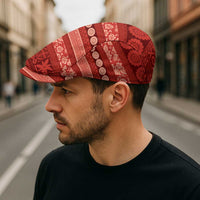 Fiji Marau na Kerisimasi Jeff Hat Red Tapa Masi Inspired Christmas - Polynesian Pride