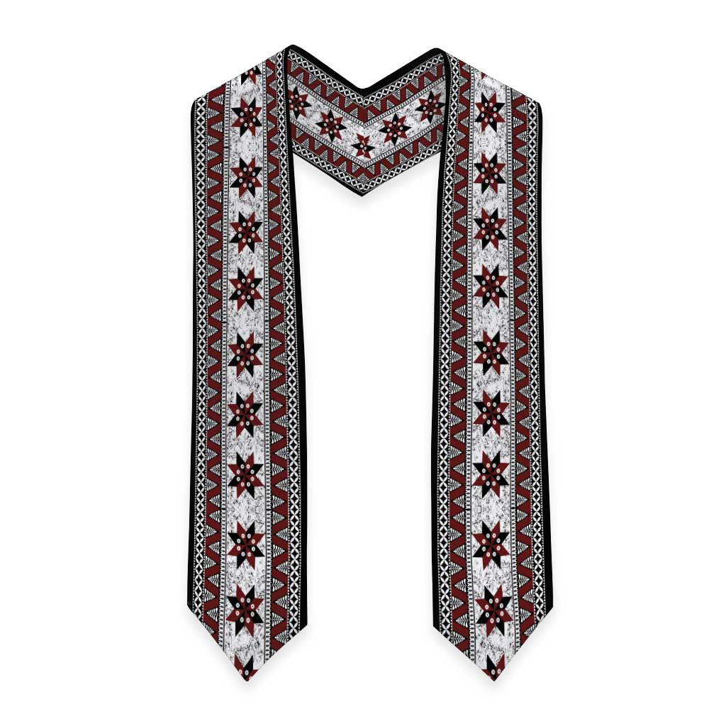 Fijian Masi Pattern Special Graduation Stole LT01 - Polynesian Pride
