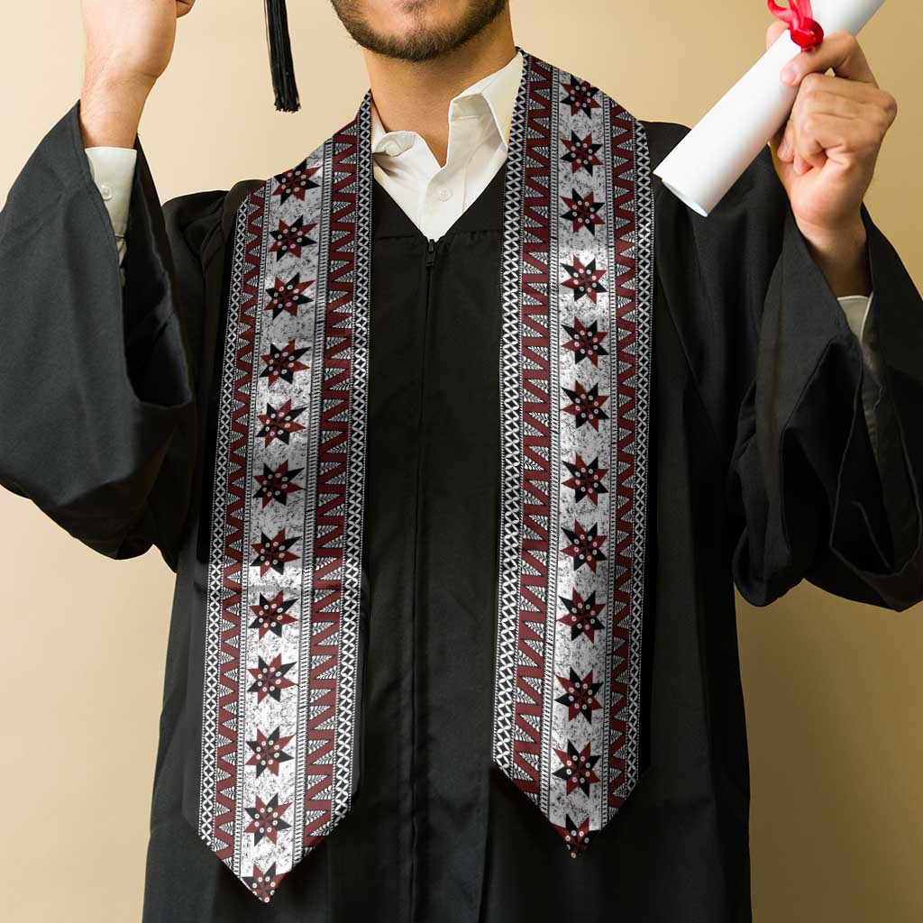 Fijian Masi Pattern Special Graduation Stole LT01 - Polynesian Pride