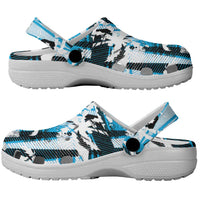Fijian Rugby Clogs Shoes Grunge Palm Stylized LT01 - Polynesian Pride