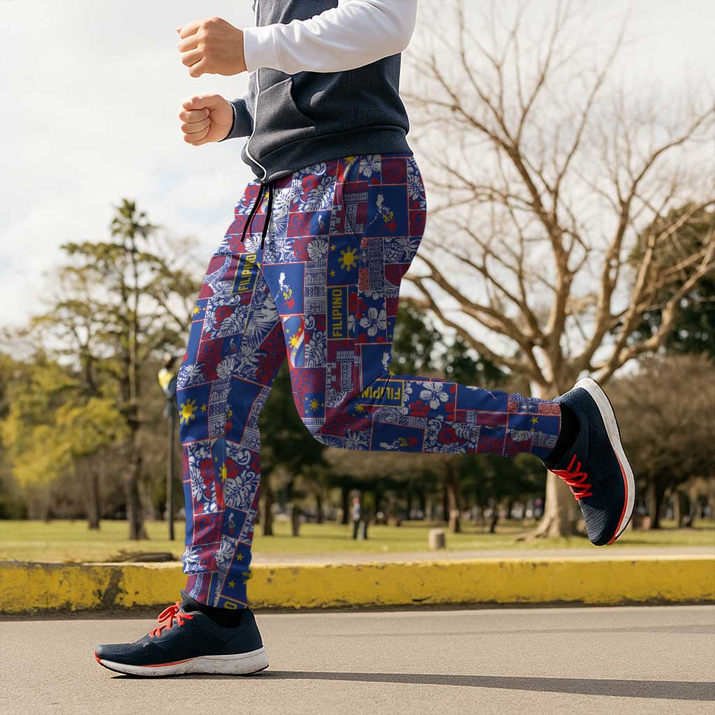 Filipino Maligayang Pasko Jogger Pants Pacific Patchwork Xmas Vibes LT9 - Polynesian Pride