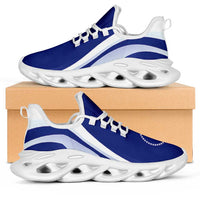 FSM Chuuk Clunky Sneakers Flag-Inspired Curve Style LT05 Blue - Polynesian Pride
