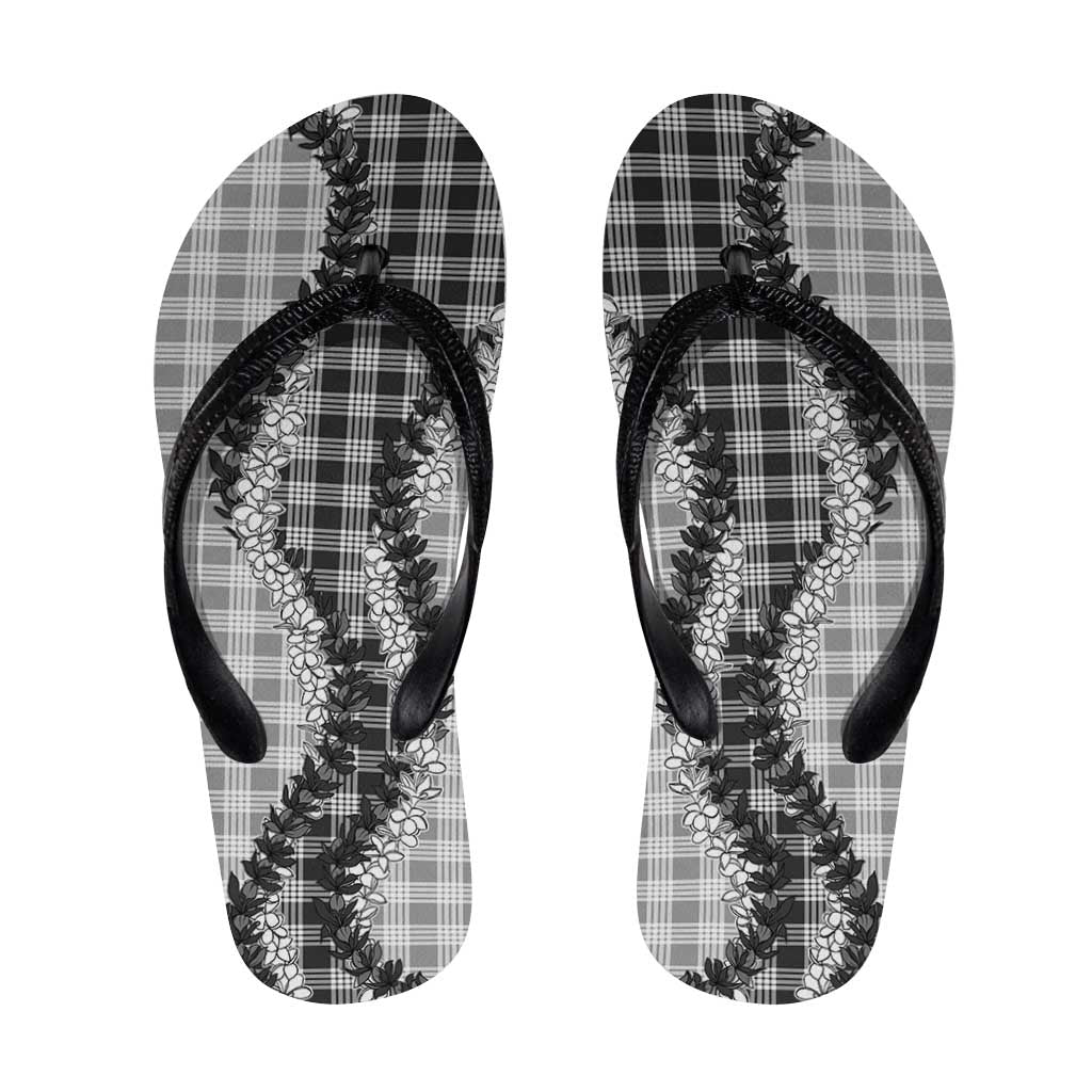 Gray Hawaii Palaka Flip Flops Hawaiian Honohono Lei LT05 Gray - Polynesian Pride