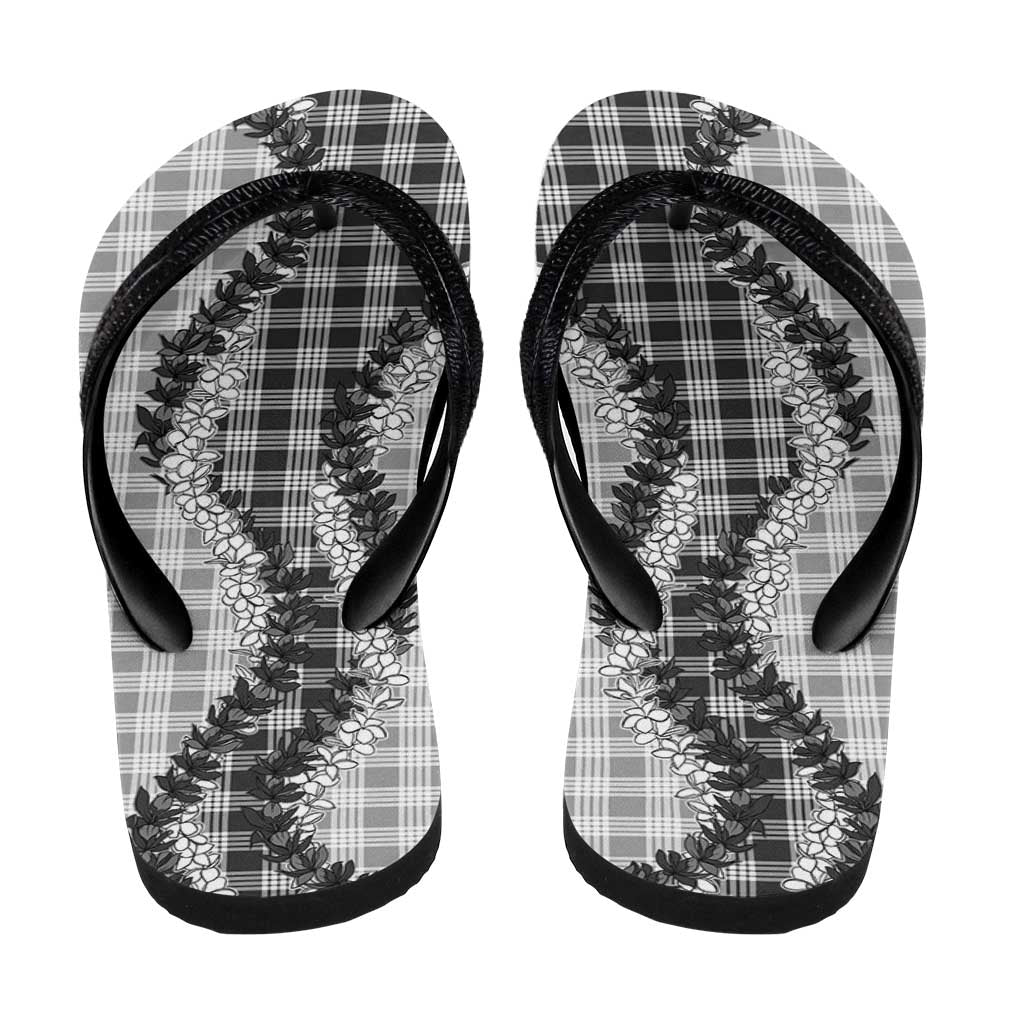 Gray Hawaii Palaka Flip Flops Hawaiian Honohono Lei LT05 - Polynesian Pride