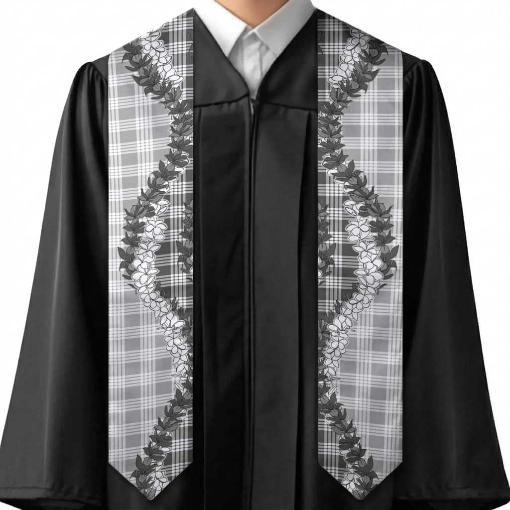 Gray Hawaii Palaka Graduation Stole Hawaiian Honohono Lei LT05 - Polynesian Pride