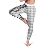 Gray Hawaii Palaka Leggings Hawaiian Honohono Lei LT05 - Polynesian Pride