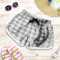 Gray Hawaii Palaka Shorts for Women Hawaiian Honohono Lei LT05 Gray - Polynesian Pride
