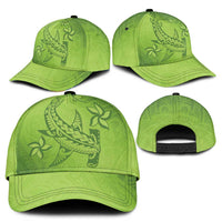 Green Gradient Polynesia Classic Cap Hawaiian Tribal Hammerhead Shark Tattoo LT14
