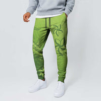 Green Gradient Polynesia Jogger Pants Hawaiian Tribal Hammerhead Shark Tattoo - Polynesian Pride