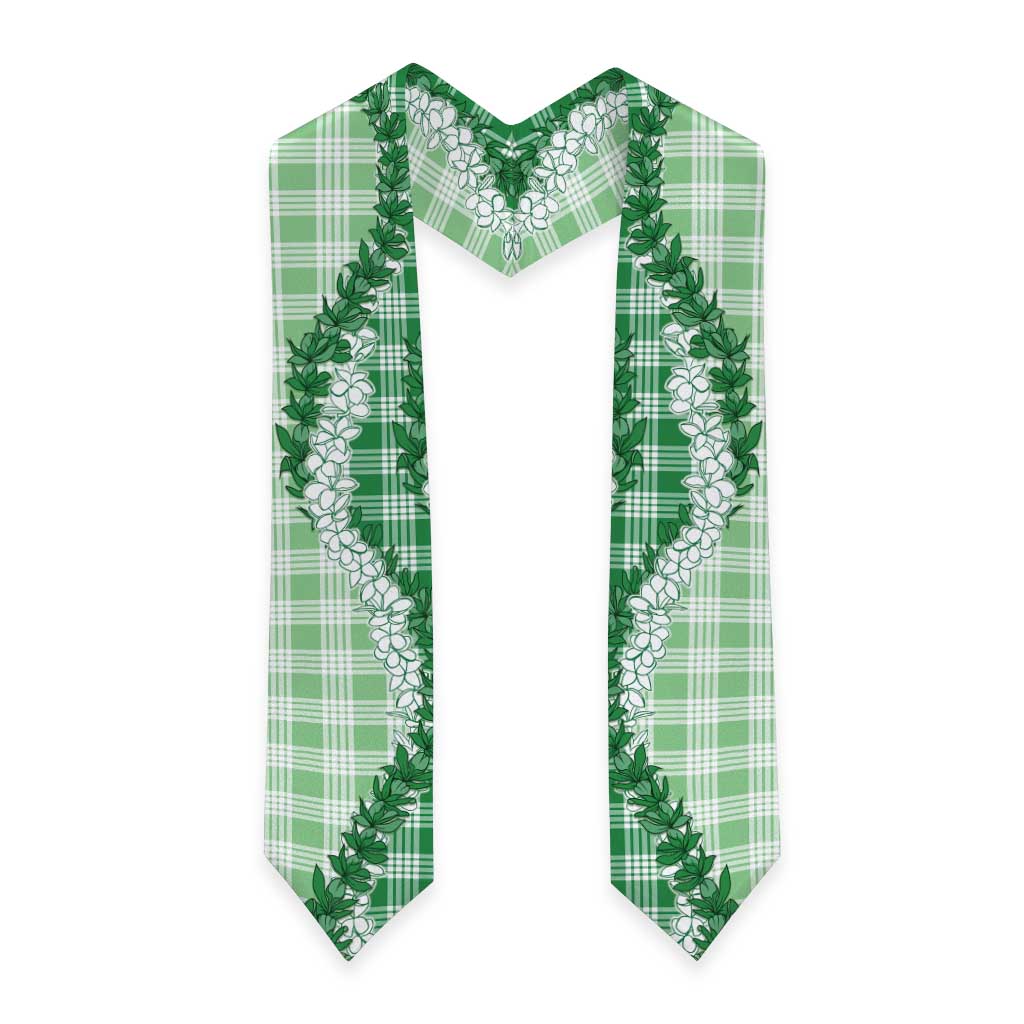 Green Hawaii Palaka Graduation Stole Hawaiian Honohono Lei LT05 - Polynesian Pride