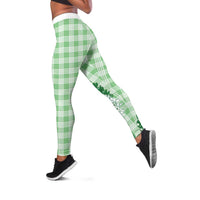 Green Hawaii Palaka Leggings Hawaiian Honohono Lei LT05 Green - Polynesian Pride