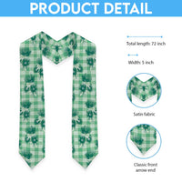 Green Palaka Hawaii Graduation Stole Hawaiian Lehua Blossoms LT05 - Polynesian Pride