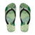 Green Palaka Japanese Traditional Flip Flops Asanoha Seigaiha Sakura Motif - Polynesian Pride
