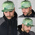 Green Palaka Japanese Traditional Snapback Cap Asanoha Seigaiha Sakura Motif - Polynesian Pride