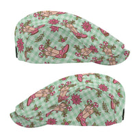Green Paniolo Palaka Hawaiian Cowgirl Christmas Jeff Hat - Polynesian Pride