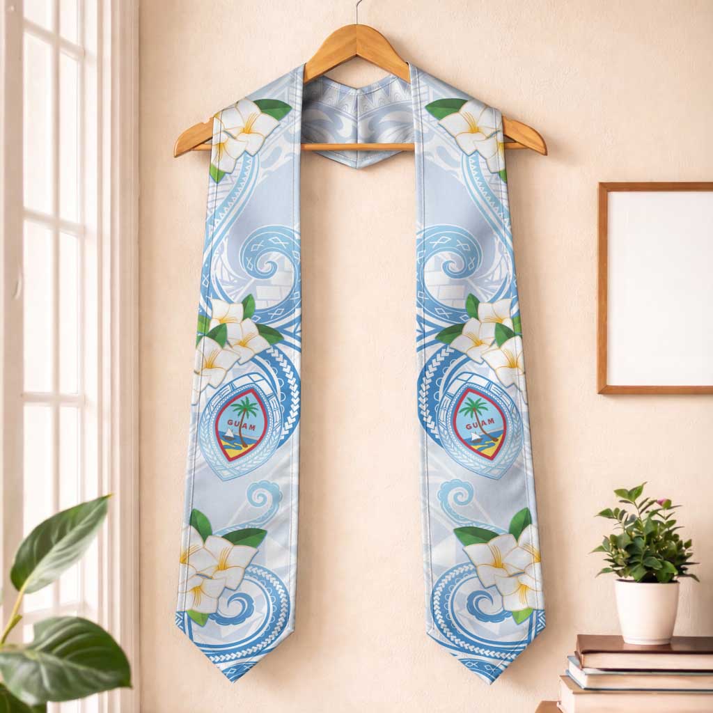 Guam Chamorro Graduation Stole Guasali Flowers Curves Style