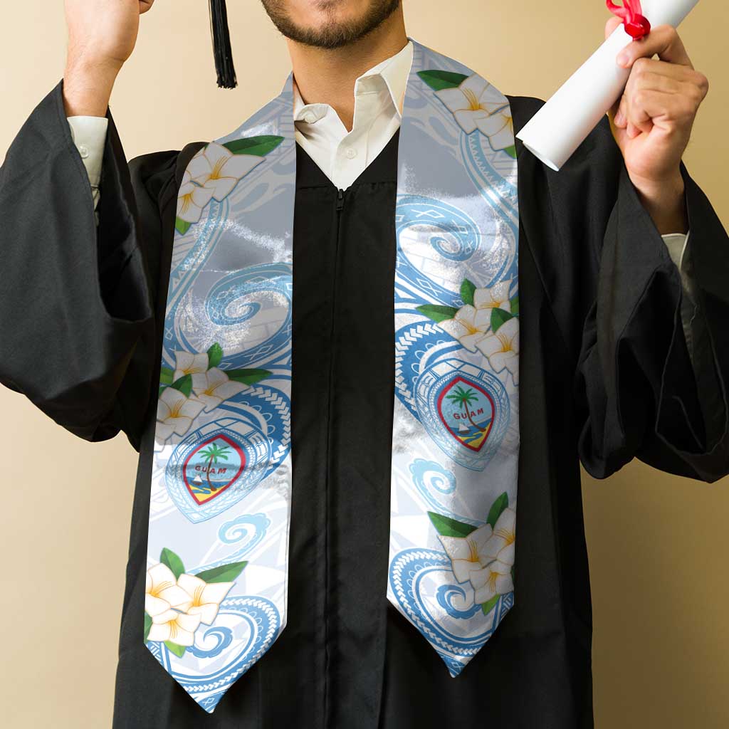 Guam Chamorro Graduation Stole Guasali Flowers Curves Style LT05 - Polynesian Pride