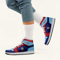 Guam High Sneakers AJ1 Coat Of Arms Flag Inspired LT05 - Polynesian Pride
