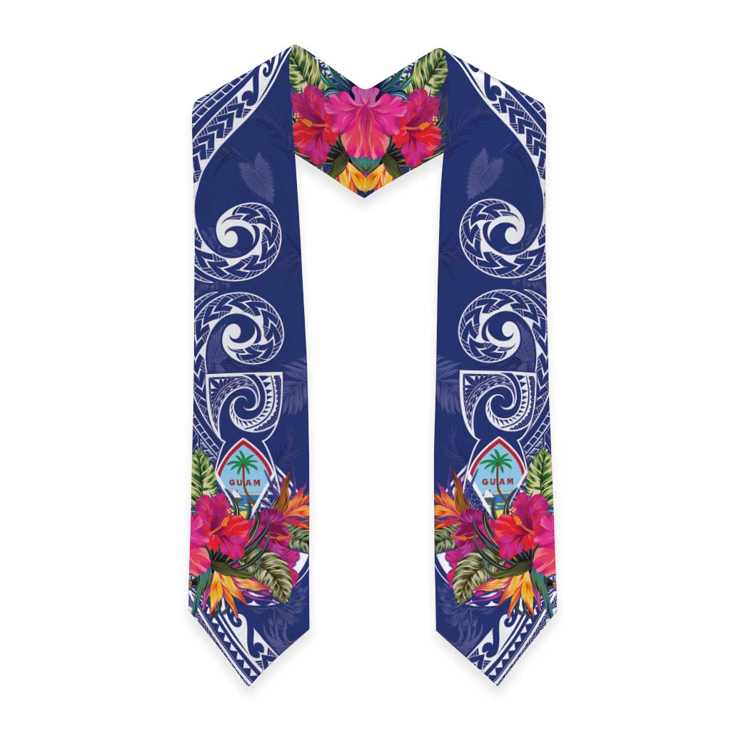 Hafa Adai Guam History and Chamorro Heritage Day Graduation Stole Blue Latte Stone LT05 - Polynesian Pride