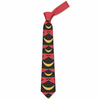 Hawaii Ahu Ula Inspired Neck Tie Red Version LT05 2.36×57.1in 6×145cm Red - Polynesian Pride