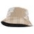 Hawaii Aloha Plumeria Lei Beige Palaka Bucket Hat - Polynesian Pride