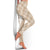 Hawaii Aloha Plumeria Lei Beige Palaka Leggings - Polynesian Pride