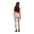 Hawaii Aloha Plumeria Lei Beige Palaka Leggings - Polynesian Pride