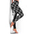 Hawaii Aloha Plumeria Lei Black Palaka Leggings - Polynesian Pride