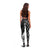 Hawaii Aloha Plumeria Lei Black Palaka Leggings - Polynesian Pride
