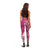 Hawaii Aloha Plumeria Lei Fuschia Palaka Leggings - Polynesian Pride