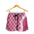 Hawaii Aloha Plumeria Lei Fuschia Palaka Shorts for Women - Polynesian Pride