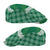Hawaii Aloha Plumeria Lei Green Palaka Jeff Hat - Polynesian Pride