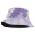 Hawaii Aloha Plumeria Lei Lavender Palaka Bucket Hat - Polynesian Pride