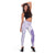 Hawaii Aloha Plumeria Lei Lavender Palaka Leggings - Polynesian Pride