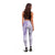 Hawaii Aloha Plumeria Lei Lavender Palaka Leggings - Polynesian Pride