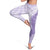 Hawaii Aloha Plumeria Lei Lavender Palaka Leggings - Polynesian Pride