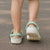 Hawaii Aloha Plumeria Lei Mint Palaka Clogs Shoes - Polynesian Pride