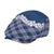 Hawaii Aloha Plumeria Lei Navy Palaka Jeff Hat - Polynesian Pride
