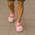 Hawaii Aloha Plumeria Lei Pink Palaka Clogs Shoes - Polynesian Pride