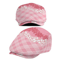 Hawaii Aloha Plumeria Lei Pink Palaka Jeff Hat - Polynesian Pride