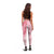 Hawaii Aloha Plumeria Lei Pink Palaka Leggings - Polynesian Pride