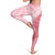 Hawaii Aloha Plumeria Lei Pink Palaka Leggings - Polynesian Pride