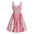 Hawaii Aloha Plumeria Lei Pink Palaka Midi Dress - Polynesian Pride