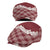 Hawaii Aloha Plumeria Lei Scarlet Palaka Jeff Hat - Polynesian Pride